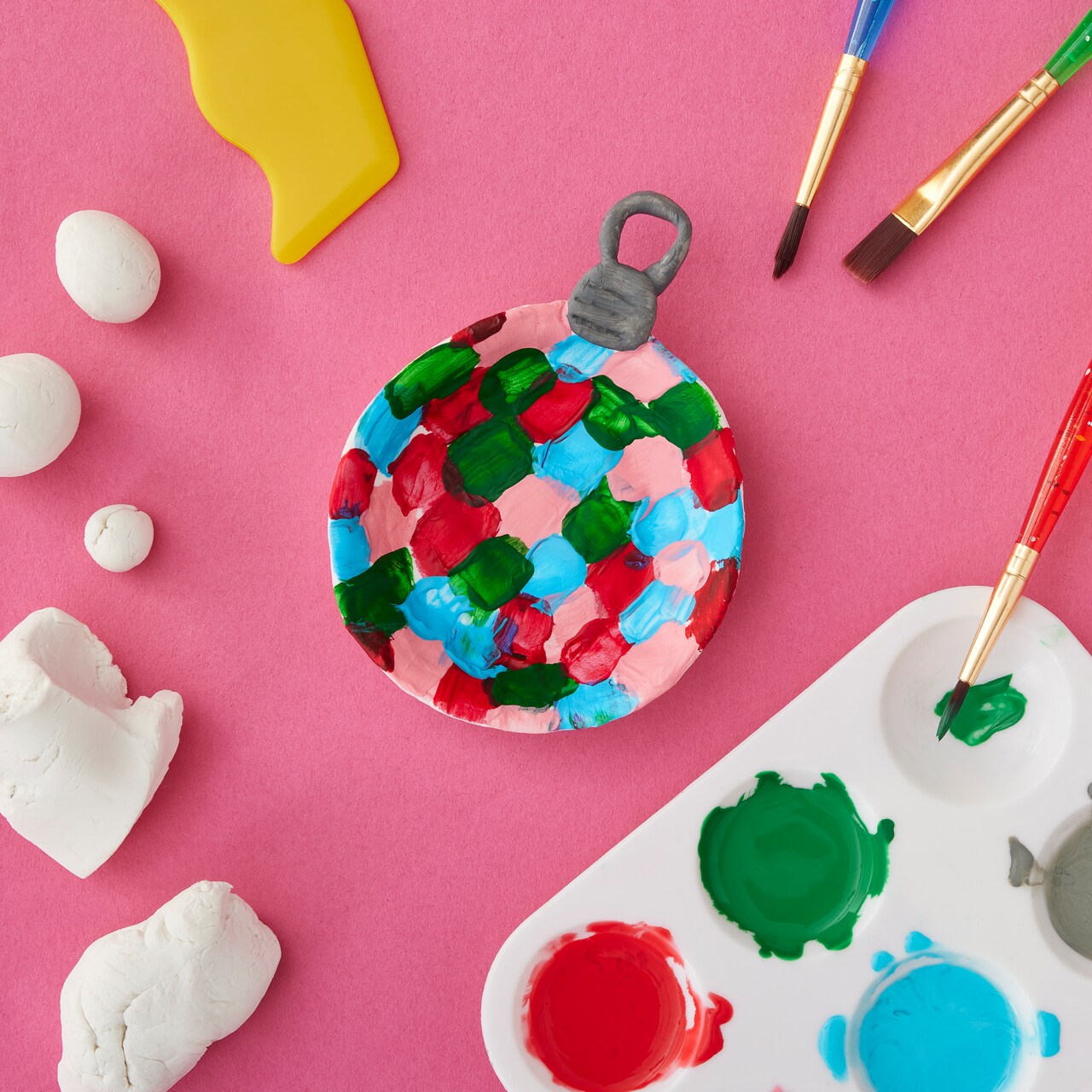 Winter Workshop: Painted Clay Ornament Dish
